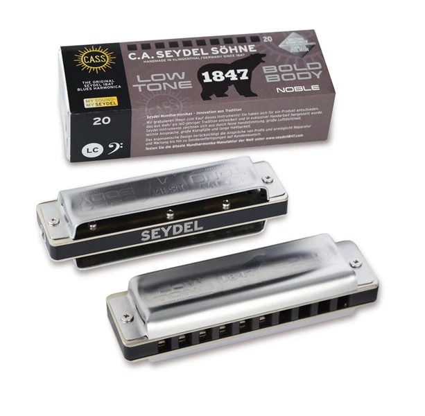 Seydel 1847 NOBLE Steel Reed Harmonica Aluminum Comb-Pick a Key+Low & Double Low - Image 2 of 2