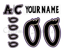 IHL Manitoba Moose Customized Number Kit For 1996-2001 Home Uniform