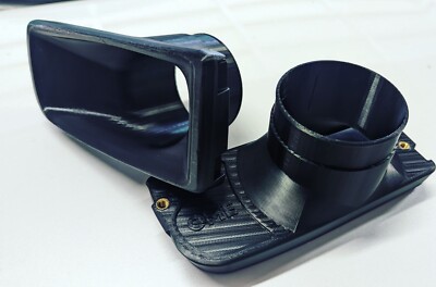 OME BMW E36 Fog Light Delete Set 3in Air Intake Ram Funnel 3D Printed ABS