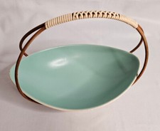 Korb Schale mit Henkel, Schale im Korb -  original  50er Jahre - ca. 26 cm  742