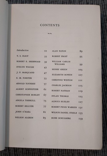 First Edition The Writer Observed by Harvey Breit World Publishing 1956 Hardback - Picture 9 of 15