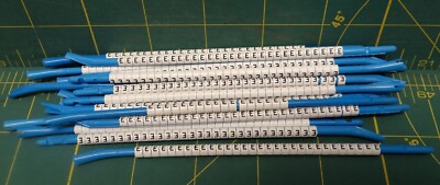 Hellermann Tyton Clip-Tags Wire Marker Letter ''E'' *Lot of 527* 16ga to 10ga
