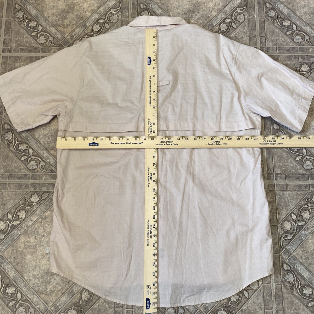 Chemise Cabela's Homme – Beige – Manches Courtes – Ventilée – Taille XL