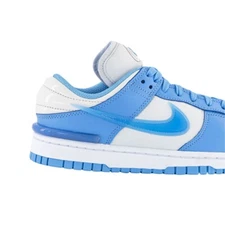 Nike Dunk University Blue Shoes Sneakers Twist Swoosh Edition White Trainers DS