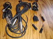 Lot of new XLR 1/4 audio cables and adapters