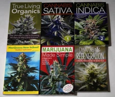 Marijuana Grow Books, Cannabis Indica, Cannabis Sativa, True Living Organics...