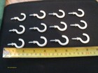 White PVC Cup Hooks Plant Hangers 12 Pcs Each 1-1/4" , 1-1/2", 2"  36 Pieces New — photo 7