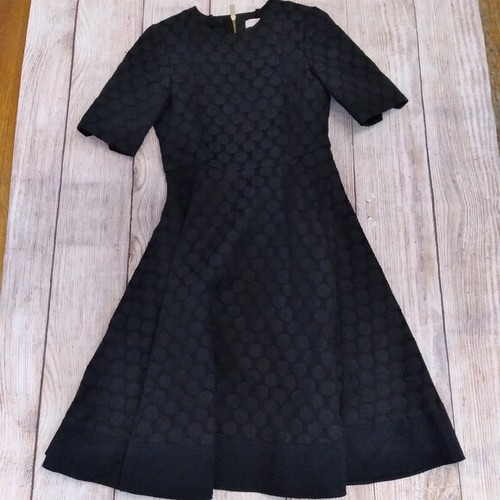 Ted Baker London schwarzes Brokat Kreise Kleid Gr. 4 U.S. - Bild 4 von 5