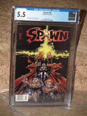 Spawn 80 CGC 5.5 Fine- Fresh Slab Hard To Find. Todd McFarlane Greg Capullo