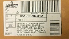Leviton 59596-U12 12-Port CAT 5 Patch Panel
