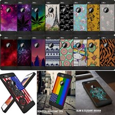 For Appe iPhone 8/ iPhone 7, Flexible Black TPU Case Ultra Slim Profile Design