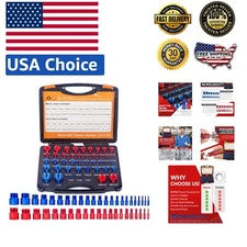 Compact 44-Piece Nut and Bolt Identifier Gauge Kit – Easy Use & Storage Solution