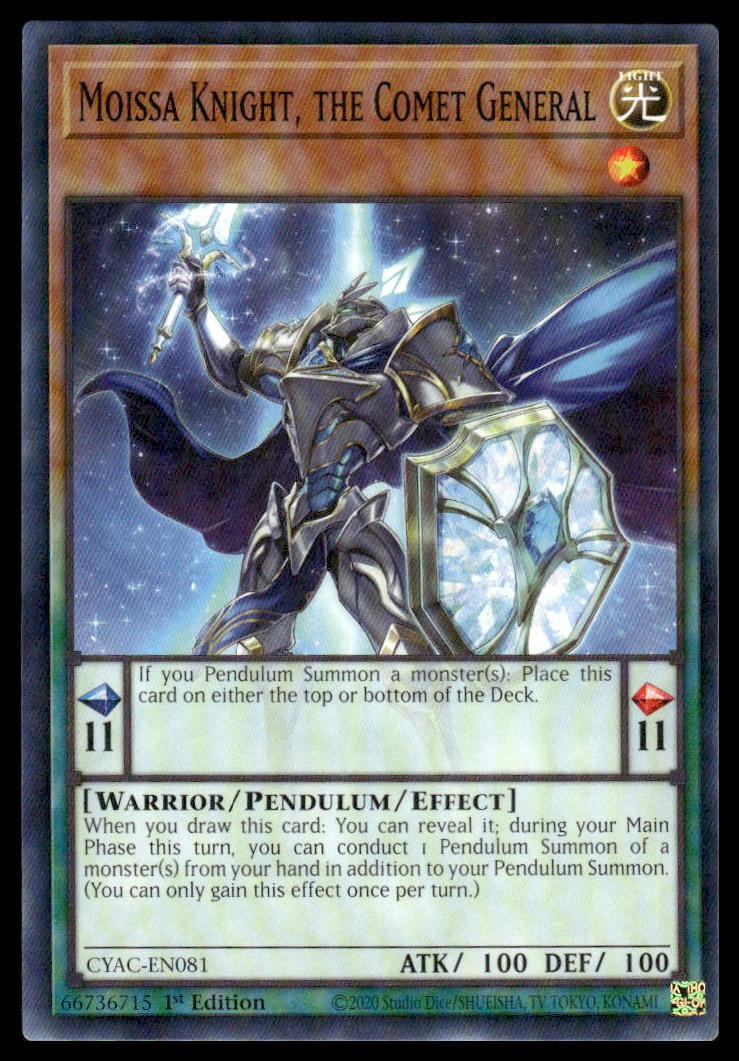 Cyberstorm Access #CYAC-EN081 Moissa Knight, the Comet General | eBay