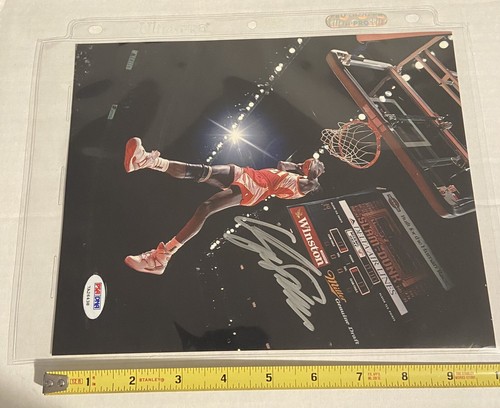 Dominique “Human Highlight Reel” Wilkins Signed 8x10 Hawks Photo PSA DNA COA - Picture 3 of 3