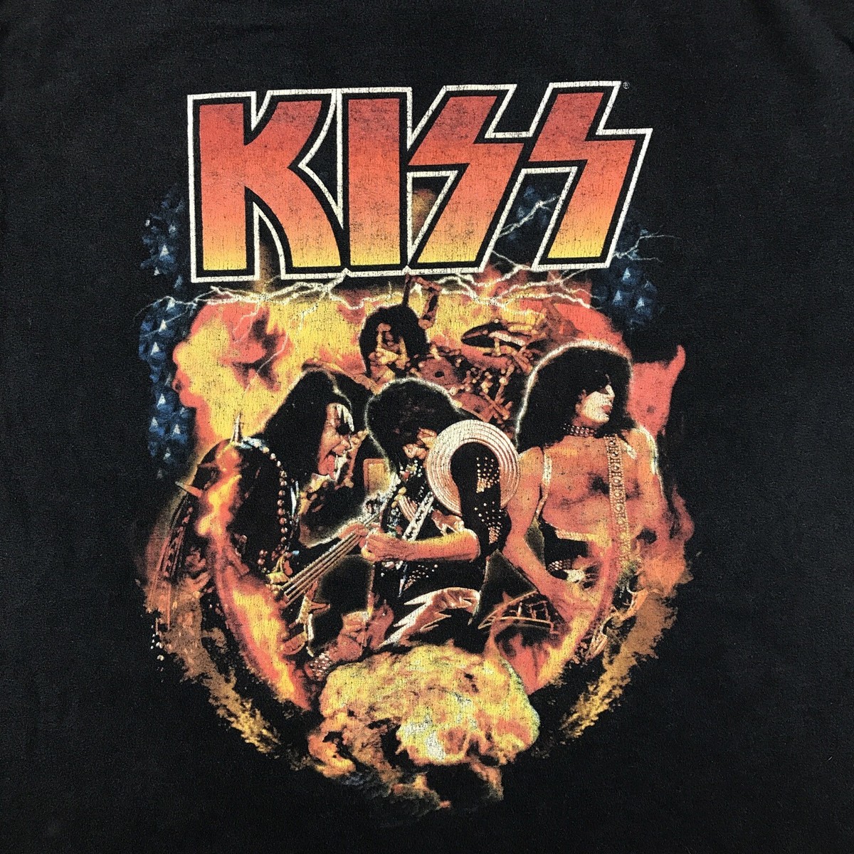 vintage 2003 KISS WORLD DOMINATION CONCERT T-Shirt XL hard rock