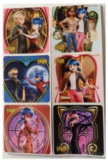 25 (Licensed) Miraculous Cat Noir Ladybug Stickers, 2.5" x 2.5" (Sandylion)