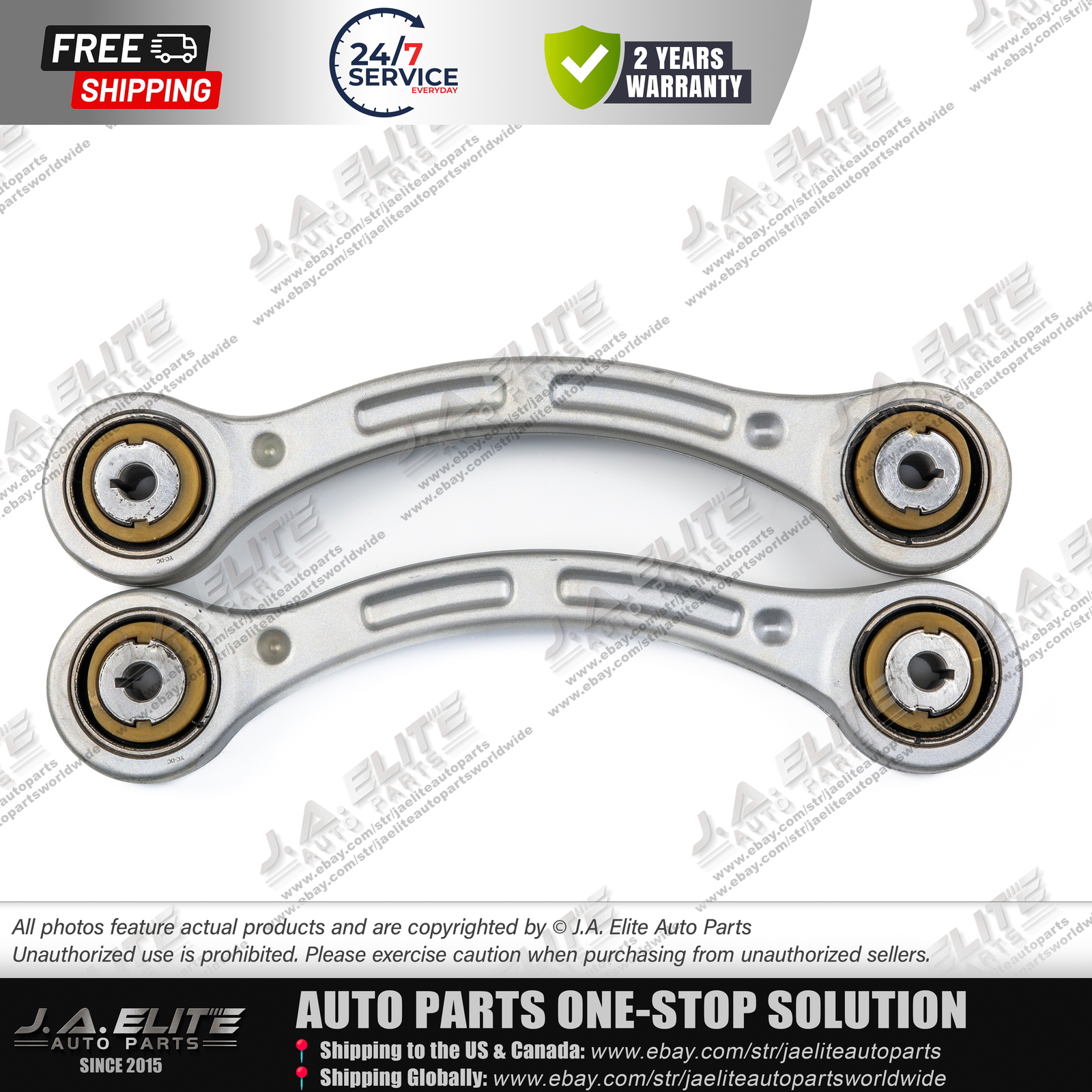 2pcs Rear Wheel Hub Tension Bars fits Maserati Ghibli Quattroporte 670007251
