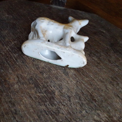 Vintage Glass Deer and Fawn Figure 2" Long Unmarked - Picture 12 of 24