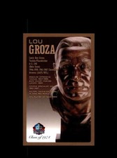 Lou Groza NFL Football Hall Of Fame Bronze Bust Postcard Plaque #/150 Browns