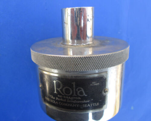 VINTAGE ROLA TUBE RADIO VINTAGE 30s RE-CREATOR HORN DRIVER-  UNTESTED - CLEAN! - Afbeelding 1 van 6