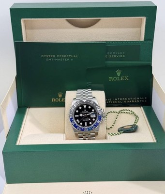 *NEW* 2024 FULL SET Rolex GMT-Master II 126710BLNR BATGIRL Jubilee Bracelet