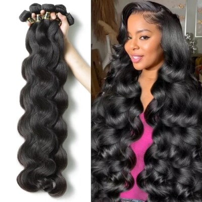 Body Wave Human Hair Bundles Brazilian Hair Weave Bundles 1/3/4 Bundle Deals