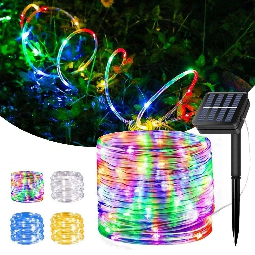 Striscia LED Solare Da Esterno 5/10m - Corda Fatata Impermeabile IP68 Per Giardino E Patio