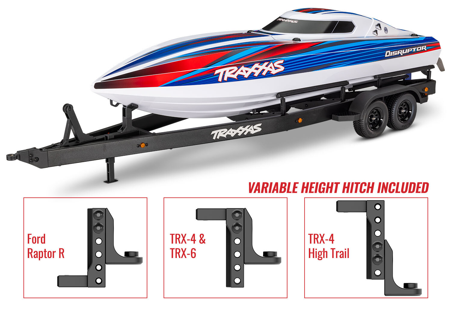 Traxxas 10650 - Disruptor 31in Tandem-Axle Boat Trailer