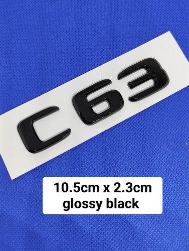 Logo C63 Stickers Autocollant Emblème Noir Brillant | eBay