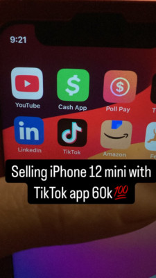 Apple iPhone 12 mini with TikTok app- 128 GB - Red (Unlocked)