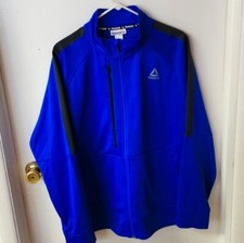 Mens Reebok Long Sleeve Full ZIP Jogger Tracksuit Jacket Sweatshirt XL