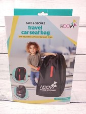 Hoovy Safe  Secure Travel Car Seat Bag Black With Adjustable Shoulder Straps