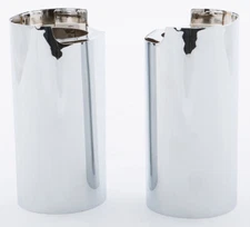 55-'64, '70-'85 for Harley FLH Upper Fork Tube Covers Chrome Touring 14-Up