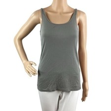 Eileen Fisher 100 Silk Tank Top Size XS Gray
