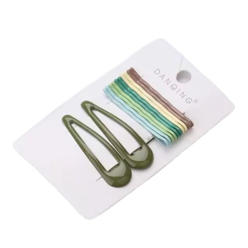 Pinzas para el cabello horquillas a presión diapositivas mujeres niñas niños bebé escuela conjunto de empuñaduras metal - Imagen 7 de 7