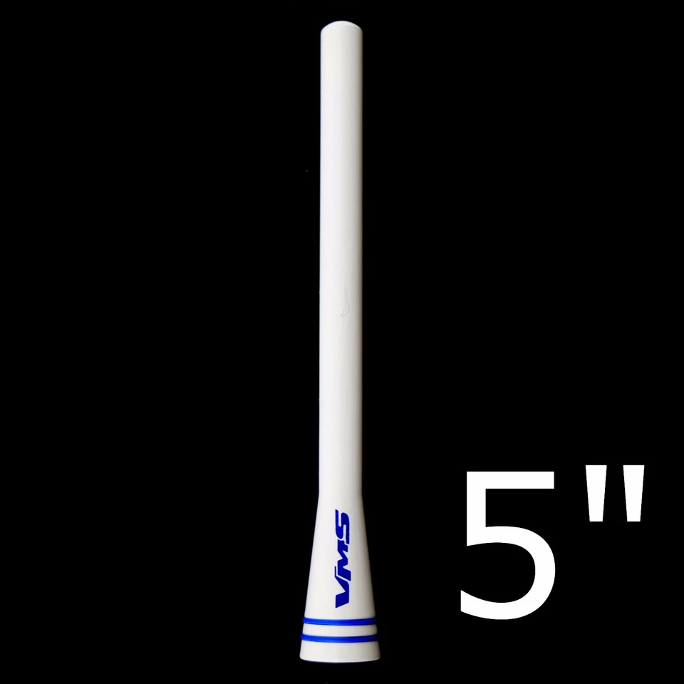 SE ADAPTA A 79-14 FORD MUSTANG BLANCO ESTILO SPC BALA ANTENA CORTA RECHONCHA 5" AM FM Foto 3 de 4