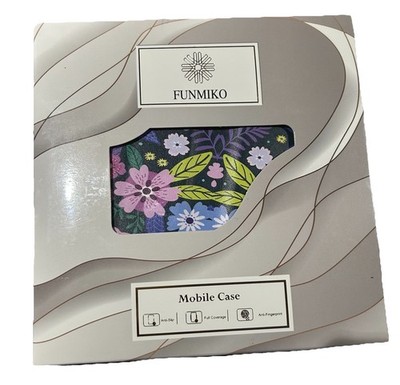 Funmiko Floral iPhone 13 Mini Case Wallet With Card Holder