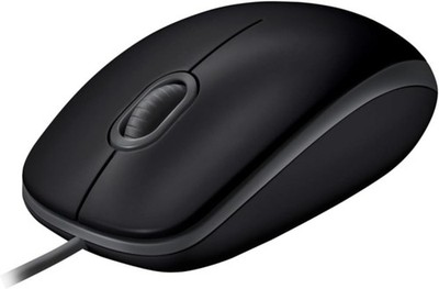 Logitech B110 Kabelgebundene USB-Maus, geräuschlose Tasten, komfortables Design
