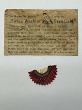 Fischietto chiamata uccellino "Swiss Warbler" vintage anni '50