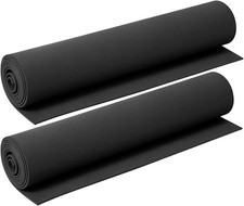 2 Pack EVA Foam 2mm, Cosplay Foam Roll, 16 x 59in Black, Suitable for Large