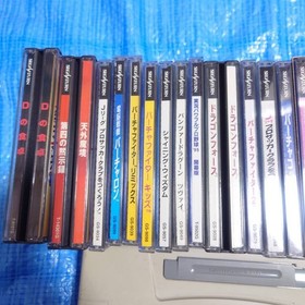 Sega Saturn Console HST-0014 Boxed 20 Game Lot Virtua Fighter Evangelion Japan