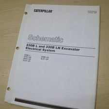 Caterpillar 330B L Excavator Crawler ELECTRICAL System Schematic Diagram WIRING