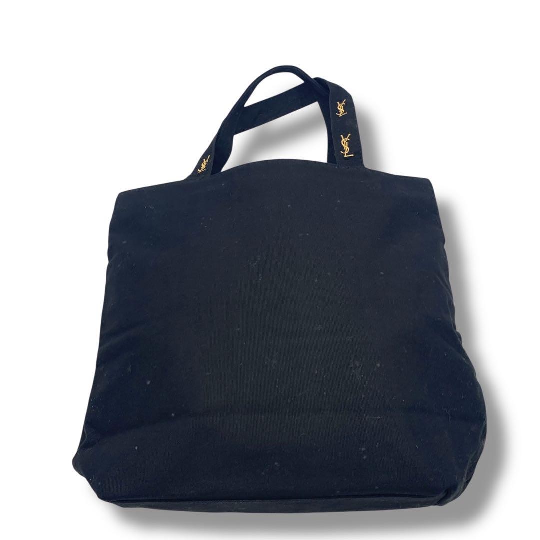 Borsa tote in tela Yves Saint Laurent ottime condizioni tracolla nera