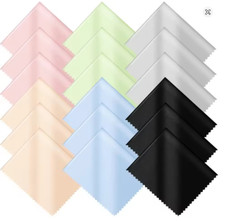 18 Pack Microfiber Cleaning Cloths 7x6" Eyeglasses Camera Lens Phone Multi