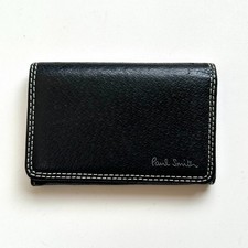 Paul Smith Authentic Leather Business Card Holder Card Case Black
