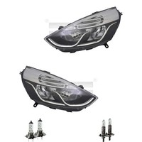 Scheinwerfer Set Links & Rechts H7/H1 FüR Renault Clio Iv Bh_ Kh_ Inkl. Lampen
