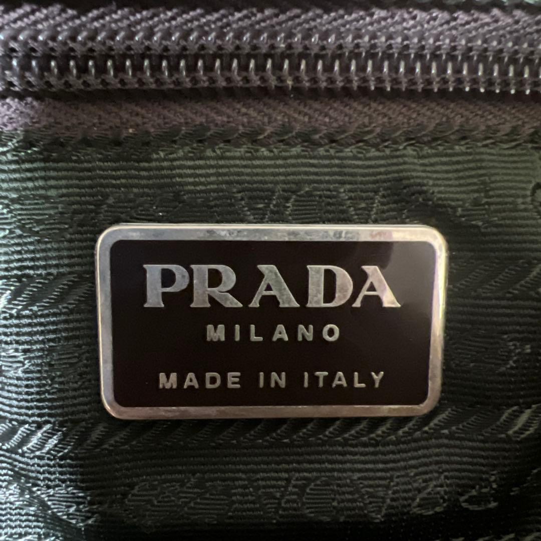 PRADA Backpack Nylon Camel Triangular Logo Drawst… - image 11