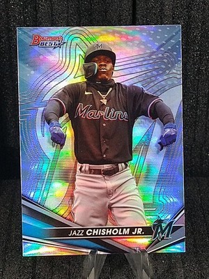2022 Bowman's Best Refractor Jazz Chisholm Jr. #70 Miami Marlins F8E