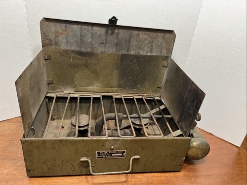 Prentiss Wabers Auto Cook Kit Camping Cookstove Antique MODEL 8B - UNTESTED