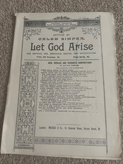Let God Arise by Caleb Simper London Weekes & Co Sheet Music Vintage
